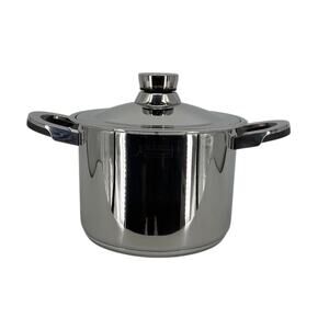 BergHOFF TFK 10 Quart Stainless Steel Stockpot Cooking Pot Silver Cookware J19-6